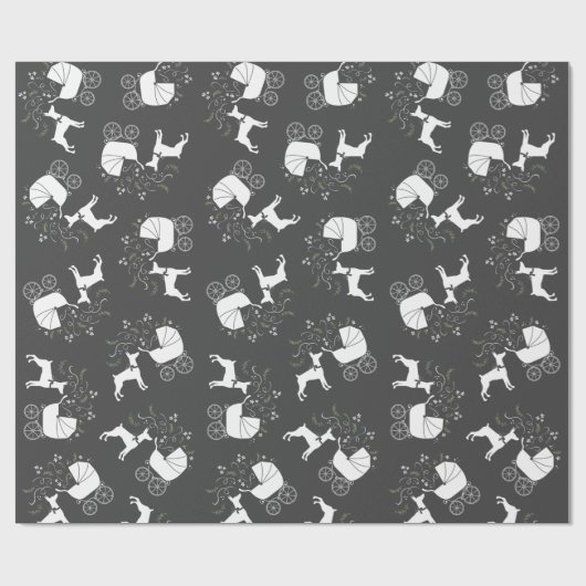 Papier Cadeau Doberman Chien Baby shower Chien Chien Chien Chien (Plat)