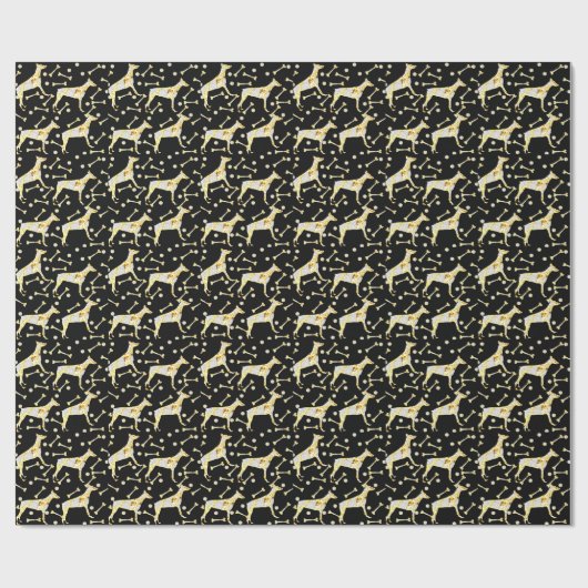 PAPIER CADEAU DOBERMAN PINSCHER (Plat)