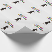 Papier Cadeau Doberman Pinscher souhaite Bonne Année 2016 (Coin)