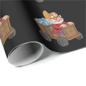 Papier Cadeau Doc Snow White Mining Cart Diamond Art (Coin rond)