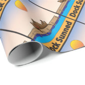 Papier Cadeau Dock exposé au soleil (Coin rond)