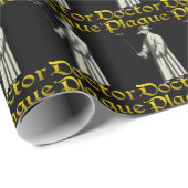 Papier Cadeau Docteur européen Bird Beak Costume de peste (Coin rond)