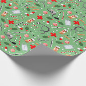 Papier Cadeau Docteur Noël (Coin)
