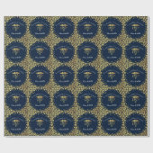 Papier Cadeau Doctor Nursing Practice Graduation Navy Blue Gold (Plat)