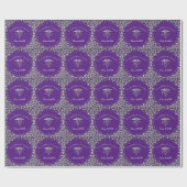 Papier Cadeau Doctor Nursing Practice Graduation Purple Silver (Plat)
