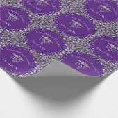 Papier Cadeau Doctor Nursing Practice Graduation Purple Silver (Coin)