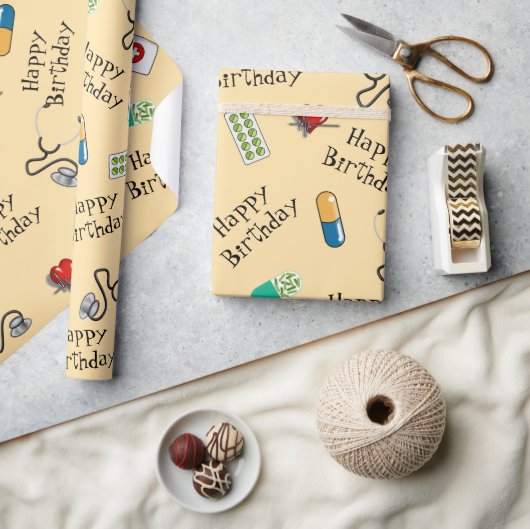 Papier Cadeau  Doctor's birthday   (Artisanat)