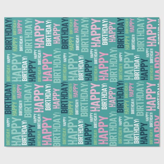 Papier Cadeau Document d'anniversaire (Plat)