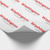 Papier Cadeau Document d'emballage établi par Washington (Coin)