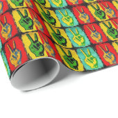 Papier Cadeau Document d'enveloppement de la paix (Coin rond)