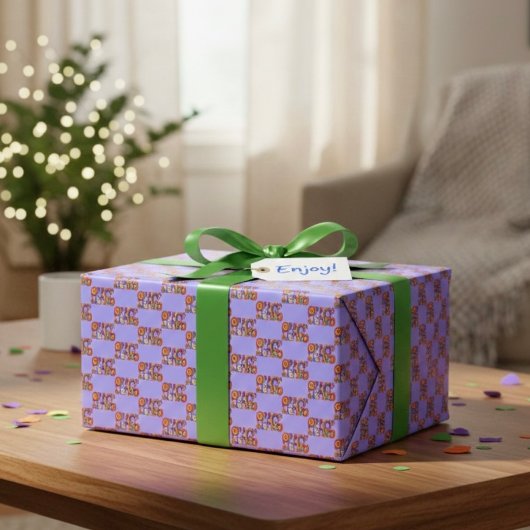 Papier Cadeau Document d'enveloppement de la paix