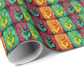 Papier Cadeau Document d'enveloppement de la paix (Coin rond)