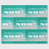 Papier Cadeau Document sur l'action climatique (Plat)