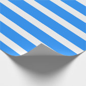 Papier Cadeau Dodger Bleu Blanc Classique Horizontal (Coin)
