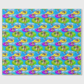 Papier Cadeau Dog Pool Party (Plat)