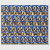 Papier Cadeau Dogs and Cat Grads in Photo Booth (Plat)