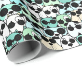 Papier Cadeau Dogs Cartoon Funland (Coin rond)