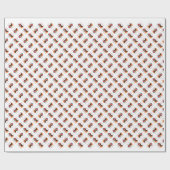 Papier Cadeau Dogue de Bordeaux Père Noël Paws (Plat)