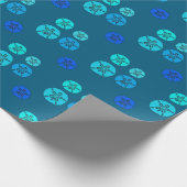 Papier Cadeau Dollar bleu (Coin)