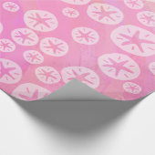 Papier Cadeau Dollar de Sable Blanc et rose (Coin)