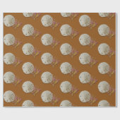 Papier Cadeau Dollar de Sable Corail de Mer (Plat)