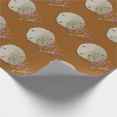 Papier Cadeau Dollar de Sable Corail de Mer (Coin)