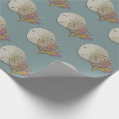 Papier Cadeau Dollar de Sable Corail de Mer (Coin)