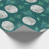 Papier Cadeau Dollar de Sable Corail de Mer (Coin)