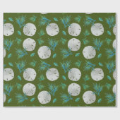 Papier Cadeau Dollar de Sable Corail de Mer (Plat)