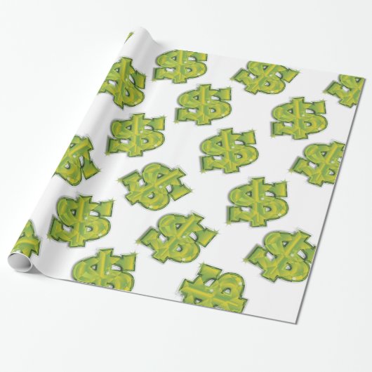 Papier Cadeau Dollar des États-Unis (Déroulé)