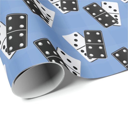 Papier Cadeau Dominos Design (Coin rond)