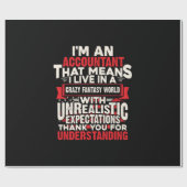 Papier Cadeau Don comptable | Je Suis Comptable (Plat)