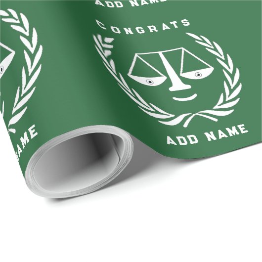 Papier Cadeau Don d'avocat créatif (Coin rond)