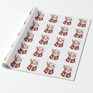Papier Cadeau Don de Noël au Père Noël