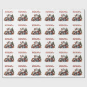 Papier Cadeau Don de Noël Combien de Chaussettes faut-il (Plat)