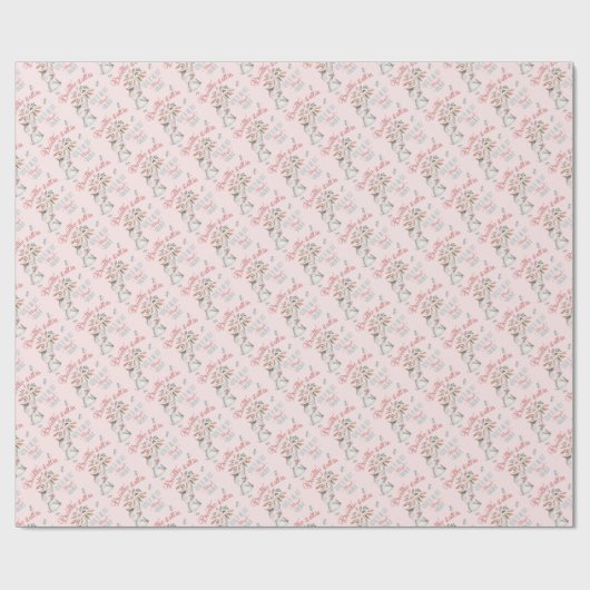 Papier Cadeau Don d'Eléphant et de libellule (Plat)