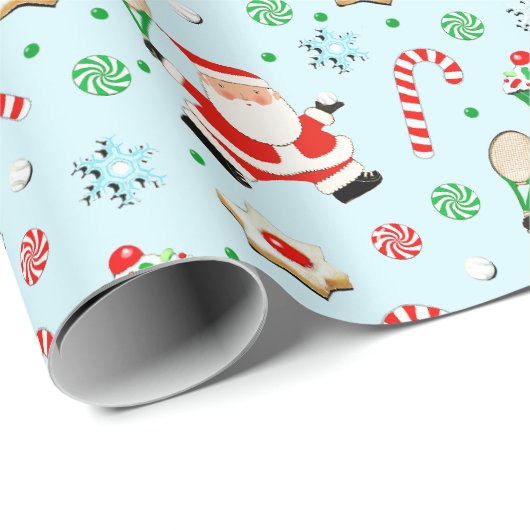 Papier Cadeau Don Tennis Holiday (Coin rond)