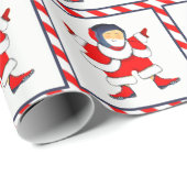 Papier Cadeau Don Wrestler Holiday (Coin rond)