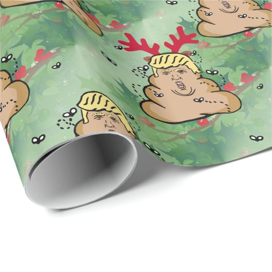 Papier Cadeau donald trump (Coin rond)