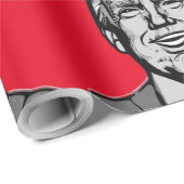 PAPIER CADEAU DONALD TRUMP (Coin rond)