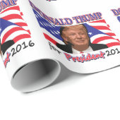 Papier Cadeau Donald Trump (Coin rond)