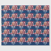 Papier Cadeau Donald Trump 2020 - Drapeau américain (Plat)
