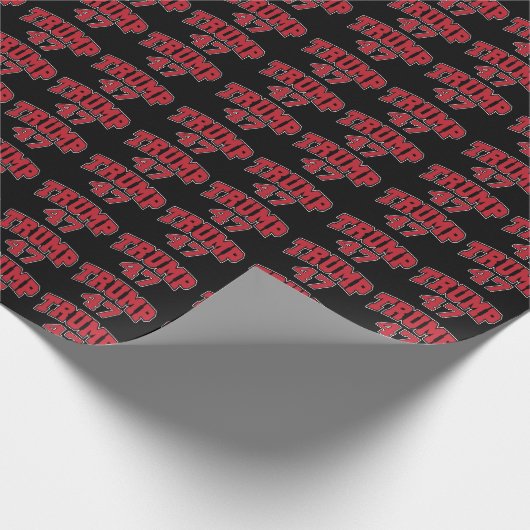 Papier Cadeau Donald Trump 47 (Coin)