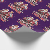 Papier Cadeau Donald Trump à la maison pour Noël (Coin)