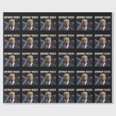 PAPIER CADEAU DONALD TRUMP ANNIVERSAIRE D'ENFANCE KISS (Plat)