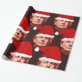 Papier Cadeau DONALD TRUMP CHRISTMAS PÈRE NOËL Wrapper Paper (Déroulé)