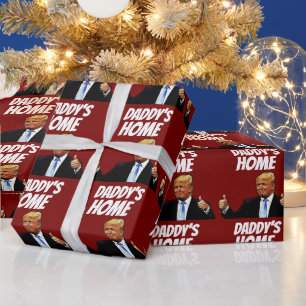 PAPIER CADEAU DONALD TRUMP DADDY'S HOME 2024 FUNNY