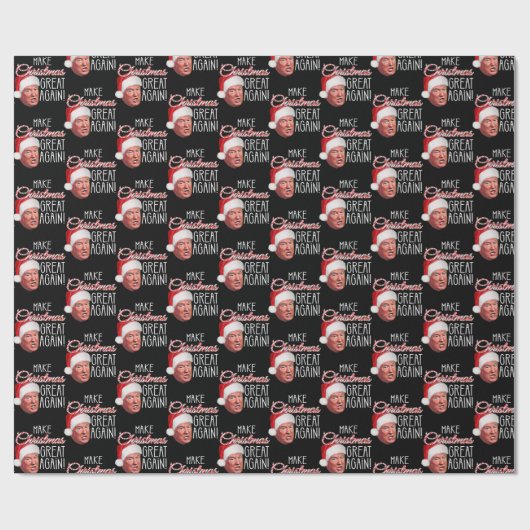 Papier Cadeau Donald Trump drôle (Plat)