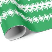 Papier Cadeau Donald Trump en colère Noël (Coin rond)