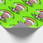 Papier Cadeau Donald Trump Funny Christmas MAGA (Coin)